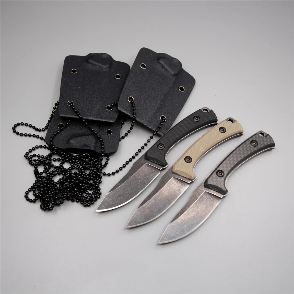 USA necklace army knife neck key tactical small outdoor survival pocket n690 blade steel g10 handle knifes camping tool knife