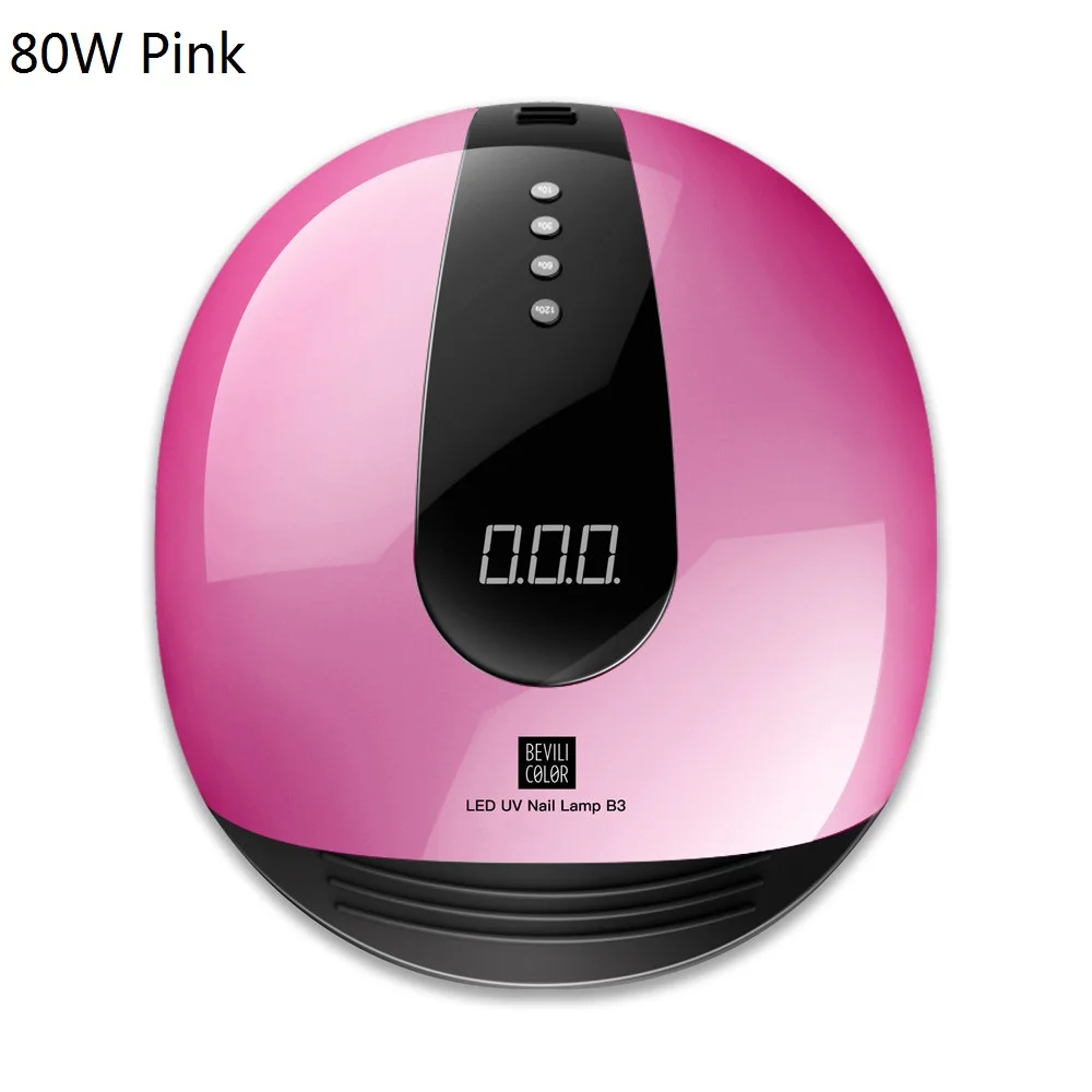 SUN X 54 Вт/80 Вт Сушилка для ногтей УФ светодиодный светильник для ногтей ЖК-дисплей 36 стиральная машина лампа для отверждения гель-лака Авто зондирования Маникюр для ногтей, инвентарь - Цвет: B3 Pink