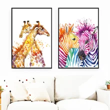 Animal Giraffe color Zebra Wall Art Canvas Painting Nordic Poster And Prints Wall Pictures For Living Room Bedroom Home Decor Animal Giraffe color Zebra Wall Art Canvas Painting Nordic Poster And Prints Wall Pictures For Living Room Bedroom Home Decor