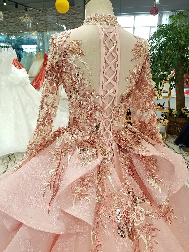 Modabelle розовое вечернее платье с высоким воротом Vestido Largo Саудовская Аравия арабское вечернее платье Vestidos De Gala Largos De Noche