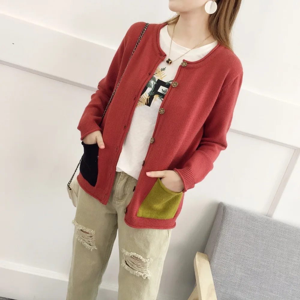 2017 Women Cardigans and Skirt Female Sweater Fashion Autumn Winter Warm O Neck Casual Loose Knitted Tops Sweaters