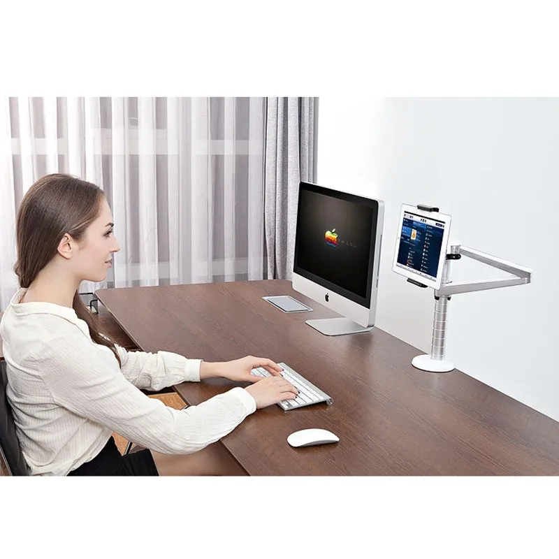 360-Rotating-Height-Adjustable-Desk-bed-Holder-mount-for-Laptop-notebook-iPAD-Pro-12-9-Ipad (4)