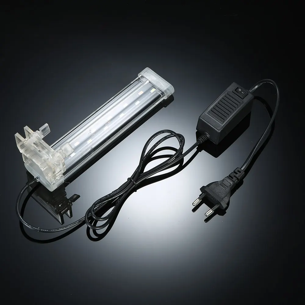 

Aquarium LED Lamp 28CM 3 Color Clamp Clip-on Lamp High Light LED Bar SMD5730 Fish Tank Blue+White+Pink Lighting Tube