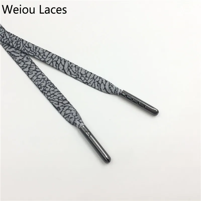 30 pairs/Lot Weiou heavy duty heat transfer printed shoelaces designer shoe laces cool monolayer designs patterned shoestring