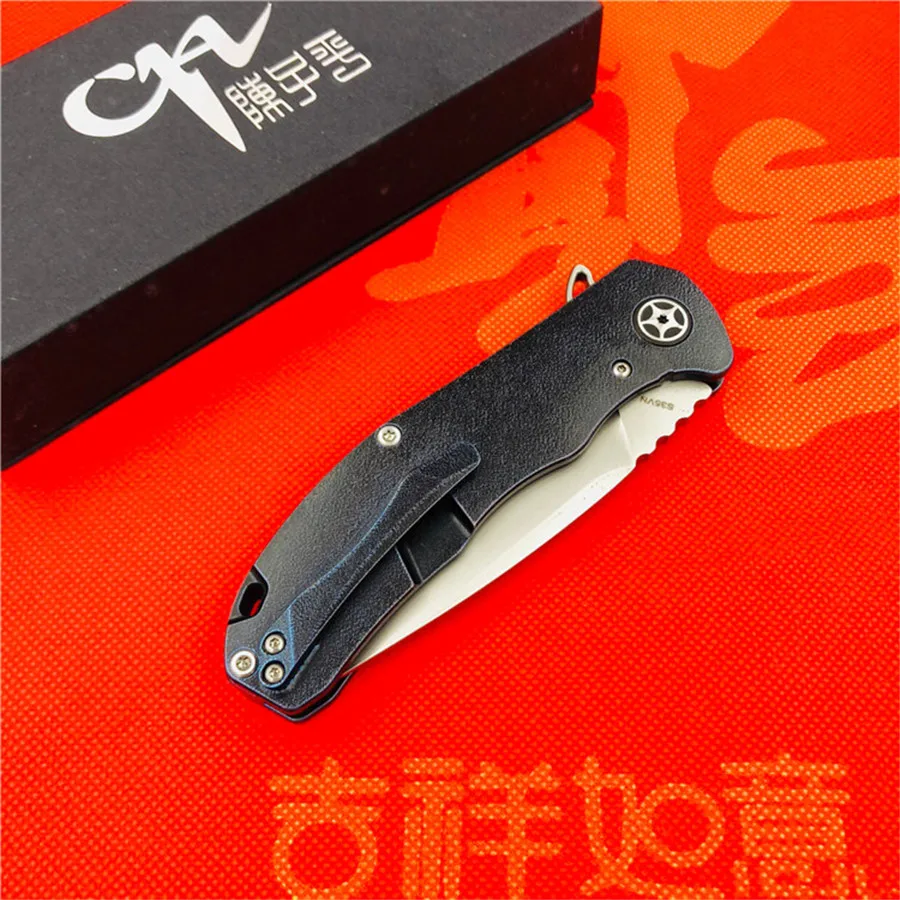 Складной нож CH CH3504 Flipper карманный клинок S35VN с шарикоподшипниками TC4 титановой