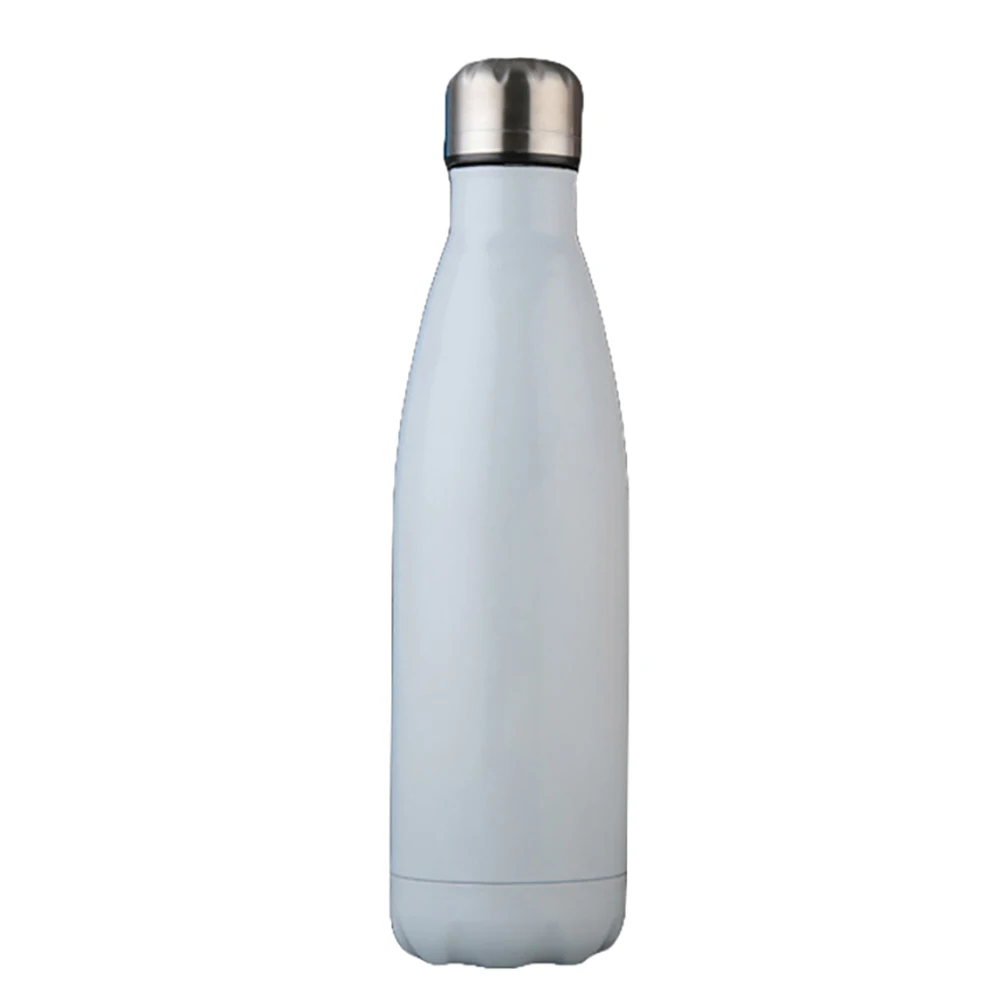 750ml Stainless Steel Vacuum Insulated Outdoor Sport Water Bottle Cup Gifts - Цвет: Белый