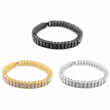 Shellhard, мужской хип-хоп браслет, стразы, Блестящий CZ кубический цирконий, теннисные браслеты, мужские блестящие браслеты, модное ювелирное изделие