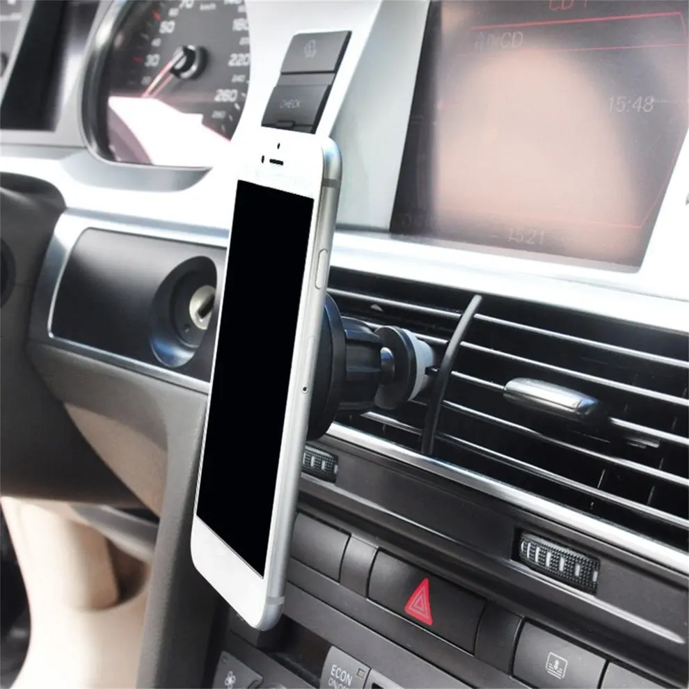 

2 Pcs Quality Magnetic Magnet In Car Mobile Phone Holder Air Vent Mount Stand Kit Black Mobile Phone Stands Holders