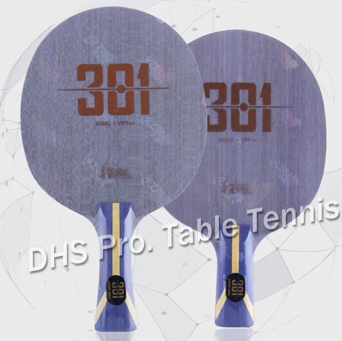 Baratos ¡Novedad Original! DHS Hurricane 301 Arylate carbón pala de tenis de mesa Pala de Ping Pong palo de tenis de mesa