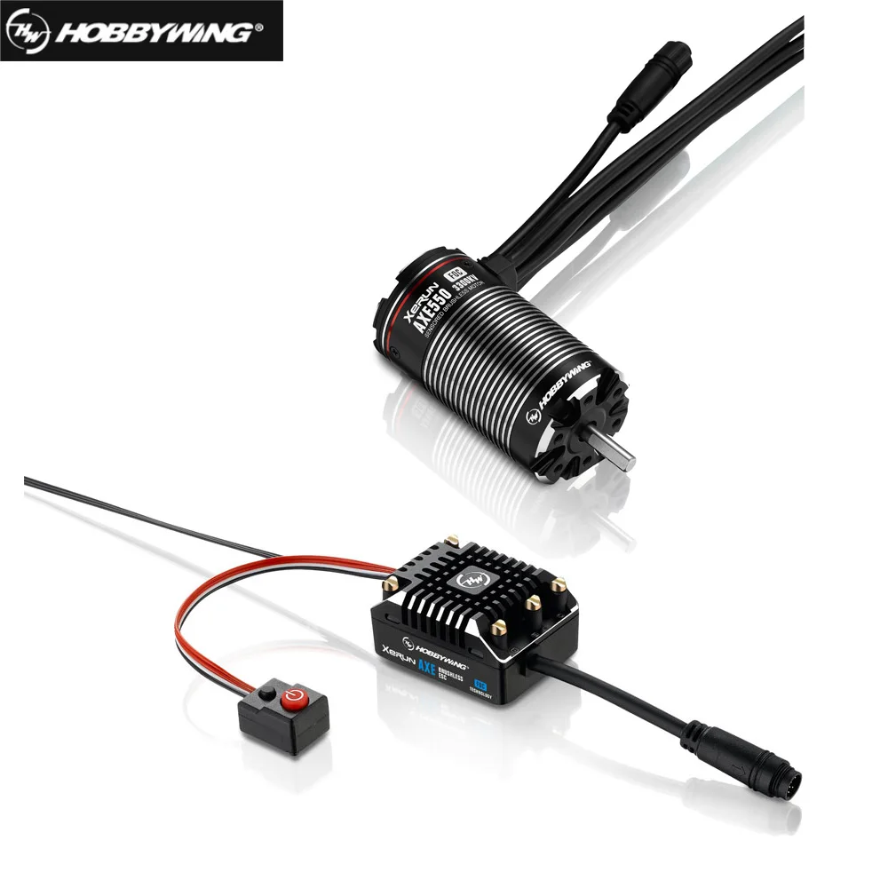 Топор Hobbywing XeRun бесщеточная силовая система Foc AXE550 2700KV 3300KV с бесщеточным ESC для Rc 1/10