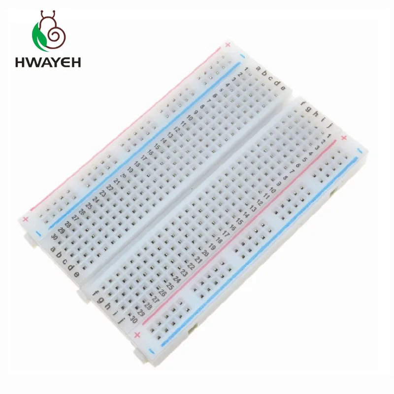 

1 Pcs New 400 Tie Points Solderless PCB Breadboard Mini Universal Test Protoboard DIY Bread Board for Bus Test Circuit Board