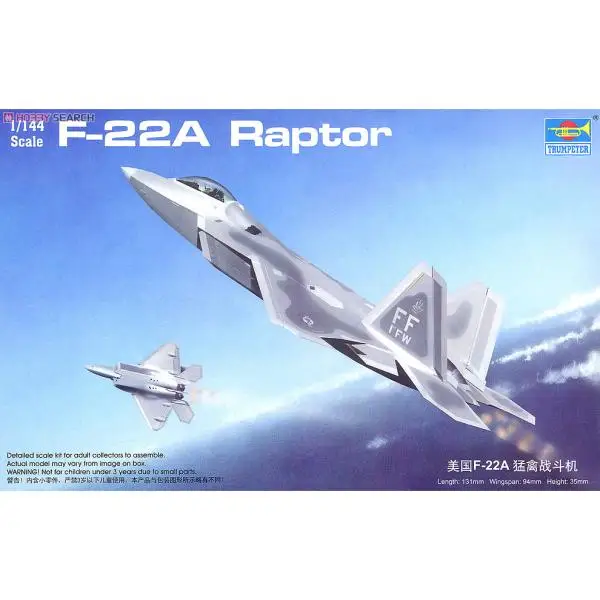 Buy 1144 American F 22 Fighter Plastic Assemble USA Airplane Model Toy from