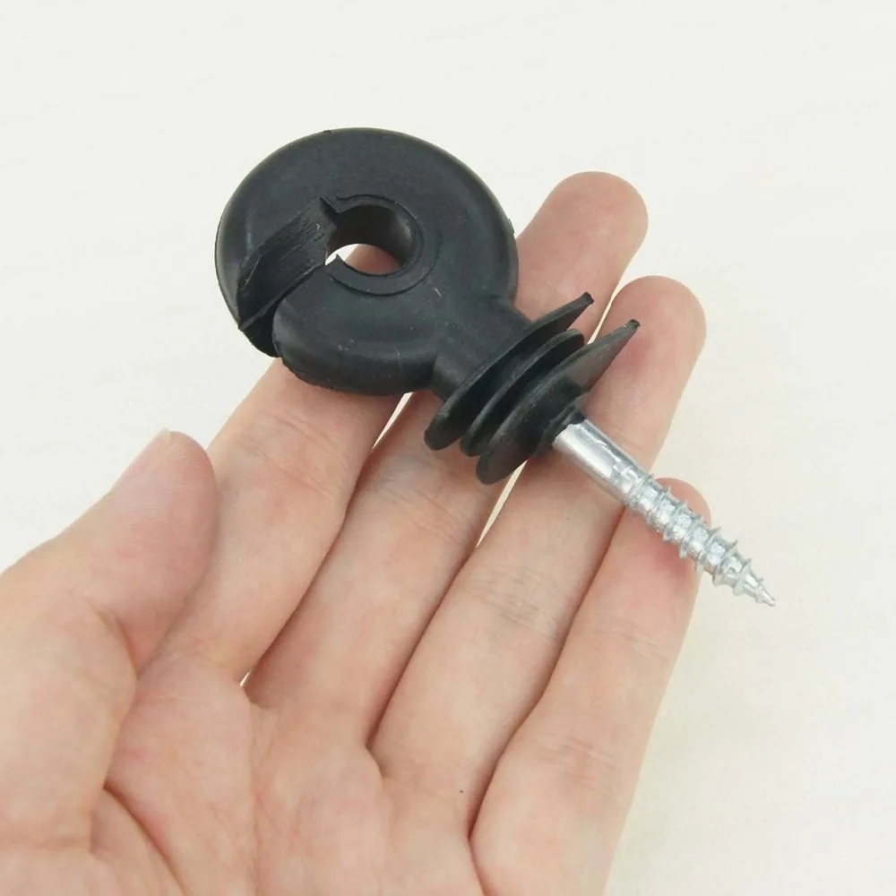 

50X Pack Electric Fencing Wire Ring Insulators Horse Cattle Animal