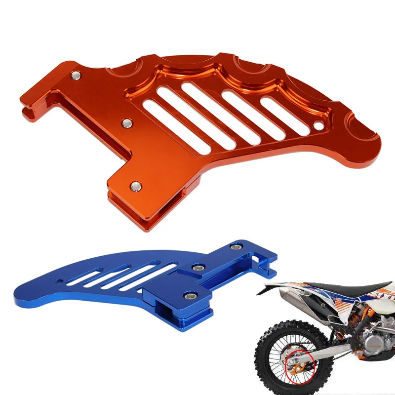 Orange / Blue Motorcycle Rear Brake Disc Guard Protector Cover For KTM