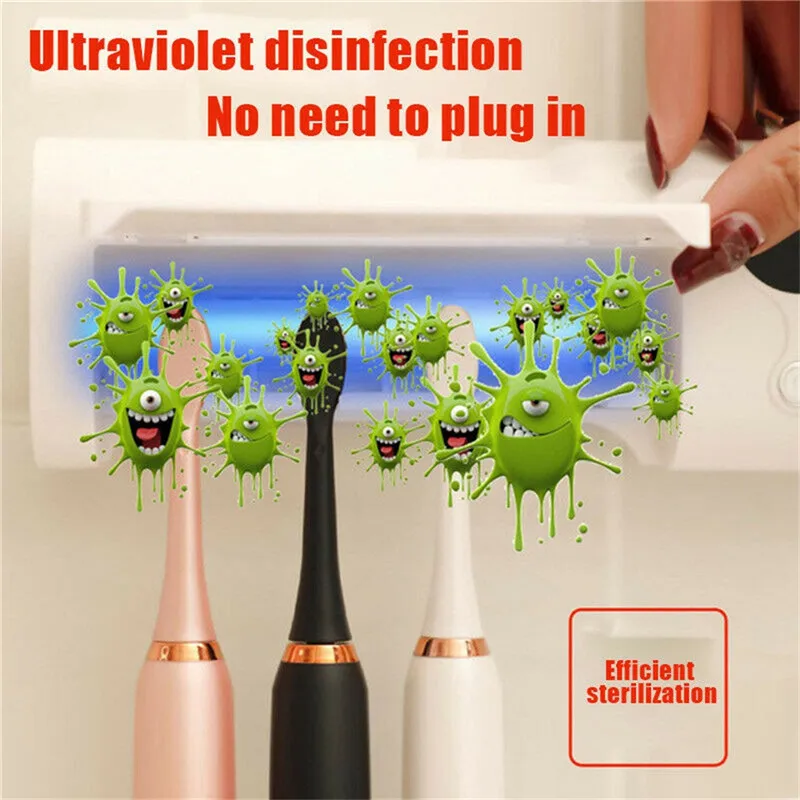 

Automatic Toothbrush Sterilizer UV Ultraviolet Toothbrush Sanitizer Toothbrush Holder Cleaner for Bathroom Toothpaste dispenser