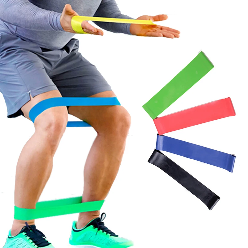 

4 Levels Resistance Bands,Yoga Gym Strength Training Fitness Band,Elastic Rubber Resistance Loop Crossfit Exercise Equipment