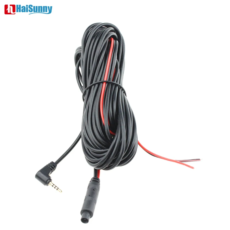 

HaiSunny 5.5M 10M 15M 2.5mm TRRS Jack Connector To 4Pin Video Extension Cable For Truck/Van Car DVR Camera Reverse Camera