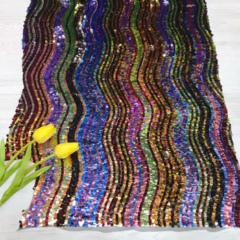 

Multiolor Sequins Nigerian French Lace Fabrics 2018 African Tulle Lace Fabric High Quality African Lace Wedding Fabric For Dress