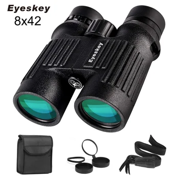 

Eyeskey 8x42 Waterproof Binoculars with High-resolution Real Optics Perfect Choices for Camping Hunting Wildlife Viewing
