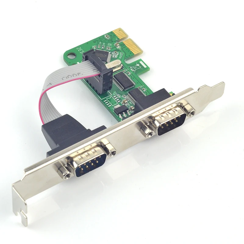 PCIe PCI express to 2 Serial RS232 Ports Adapter PCIE I/O card Card