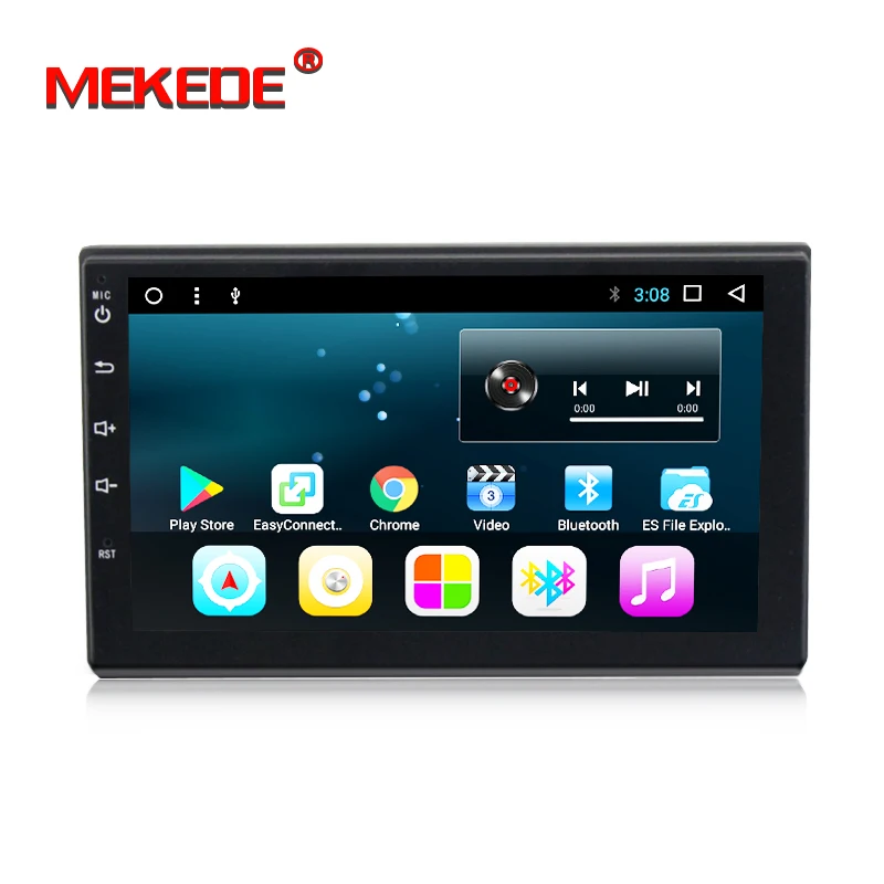 free shipping T3 Android 7.1 Qua core Car Multimedia Player GPS navigation for  2 Din Universal fit for many car free shipping