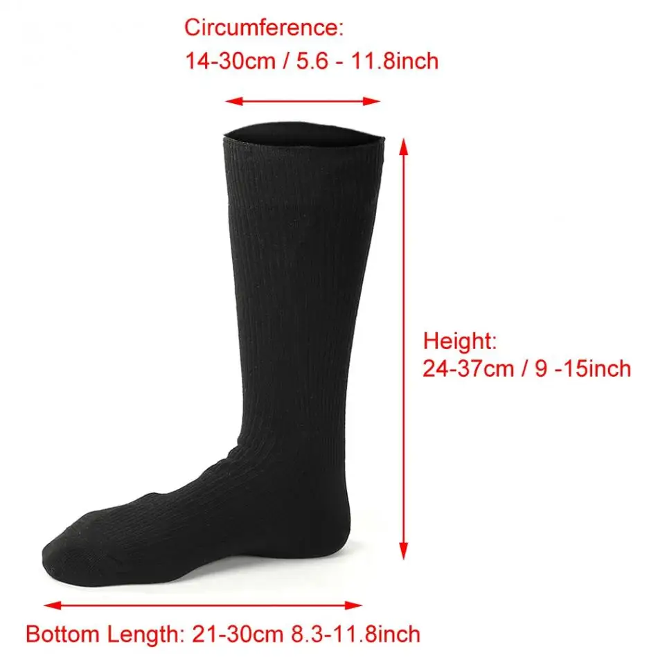 Подогрев носки Батарея зимние уличные Лыжный Спорт тепло толстые носки для Для мужчин Для женщин
