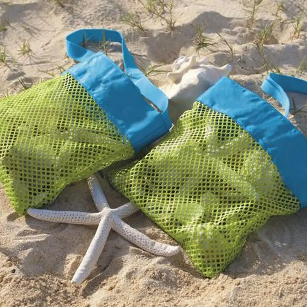 1 шт. детская пляжная сумка для переноски, пляжный органайзер для игрушек, большая Сетчатая Сумка для хранения детских игрушек, пляжная