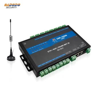 

8 way network IO controller USR-IO808-GR USR-IO808-EWR Remote relay 8DI+8DO 485 network IO relay module GPRS industrial grade