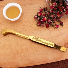 Металлические щипцы кунг-фу чай клип, Дракон шаблон ручная работа из нержавеющей стали чай церемонии аксессуары, анти-горячий чайный аксессуар