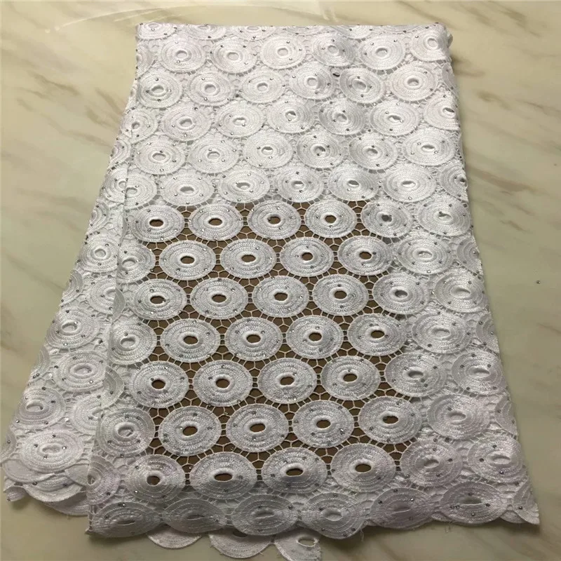 

soft milk lace chemical cord lace white nigerian lace fabric high quality mesh embroidery cloth 5 yard/lot !PL081902