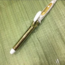 Высококачественные профессиональные бигуди для волос Золотое покрытие тепловые трубы белая ручка 5 размер 100-240 В