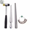 4 In 1 Jewelry Measuring Tools Ring Enlarger Stick Mandrel Handle Hammers Ring Sizer Finger Measuring Stick about 25~28cm/1.1cm ► Photo 2/6