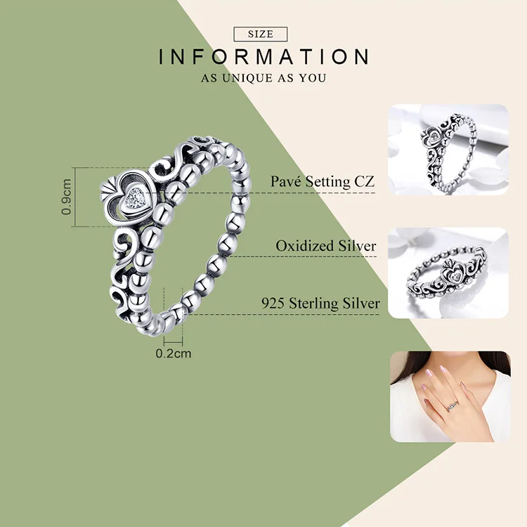 WOSTU, новинка, подлинные 925 пробы, Серебряная корона, обручальные кольца для женщин, бренд, кольцо, ювелирное изделие, подарок FIR396
