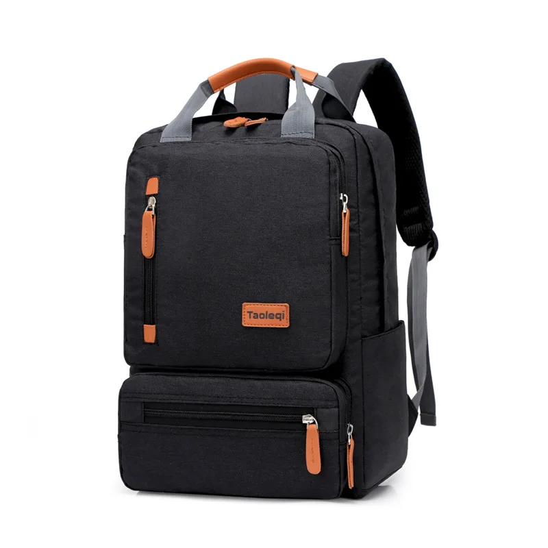 Повседневный школьный рюкзак для ноутбука 14 15 дюймов сумка для ноутбука сумки для ноутбука - Цвет: Черный