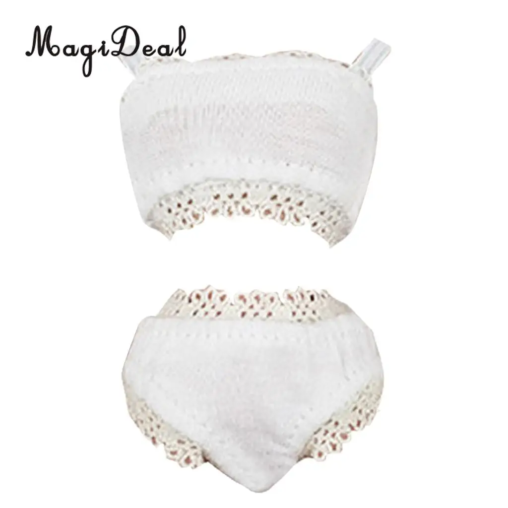 White Dolls Lingerie Bra Panties PJs Clothes for 12inch Blythe Licca Doll Accessories