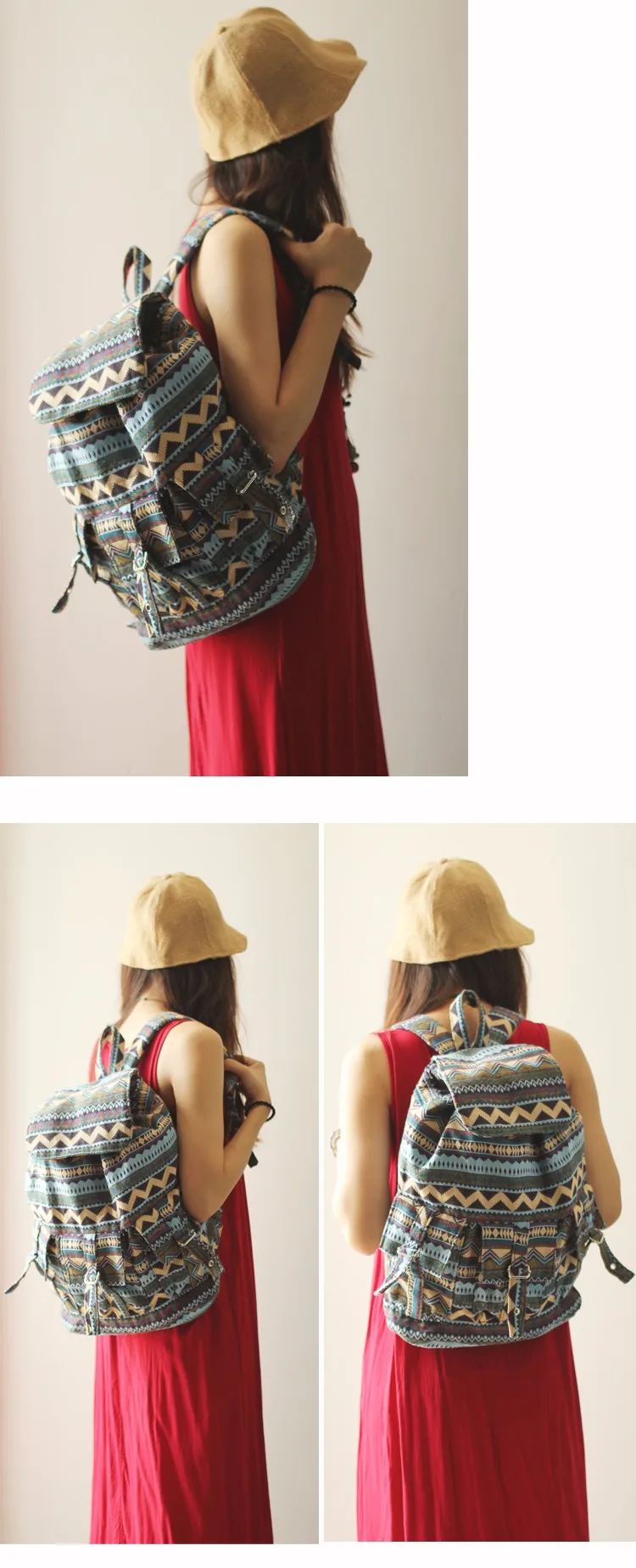 Casual Backpack Purse School Daypacks Travel Rucksack Girls Women (2)