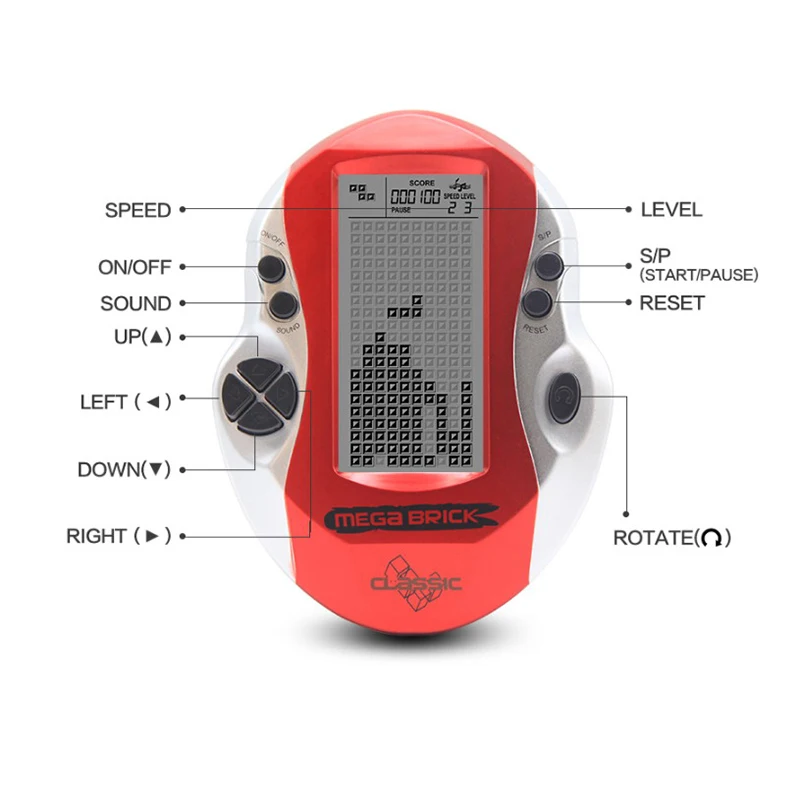 New Arrival Retro Classic Tetris Handheld Game Players Childhood Electronic Games Toys LED Game Console with Built In 26 Games New Arrival Retro Classic Tetris Handheld Game Players Childhood Electronic Games Toys LED Game Console with Built In 26 Games
