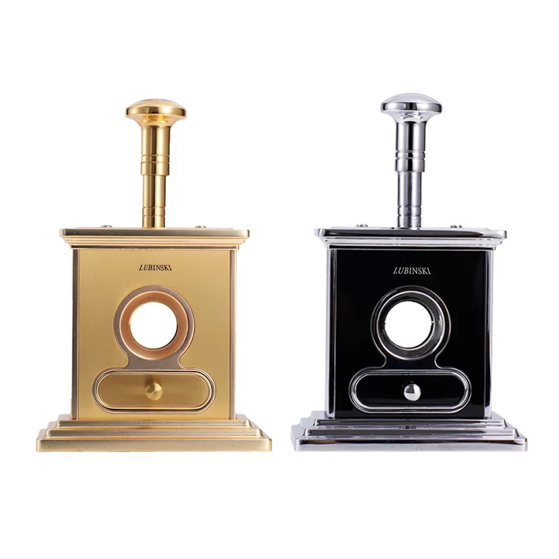 

LUBINSKI High-end pure scissors stainless steel desktop thicker Metal large cigar cutter