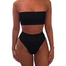 Новинка 1 Комплект женский купальник сплошной цвет Бикини Модный дышащий для пляжа праздник XD88