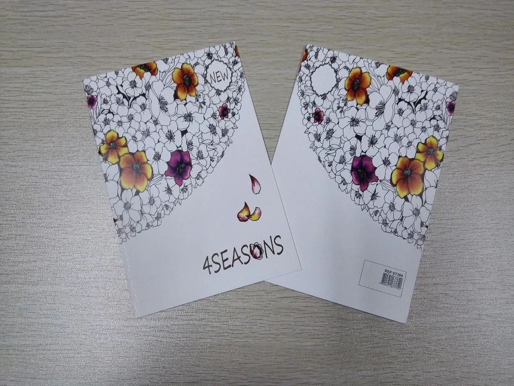 

English Edition 4 Seasons Coloring Book 16 Pages Secret Garden Styles For Adult Relieve Stress Painting Drawing Books