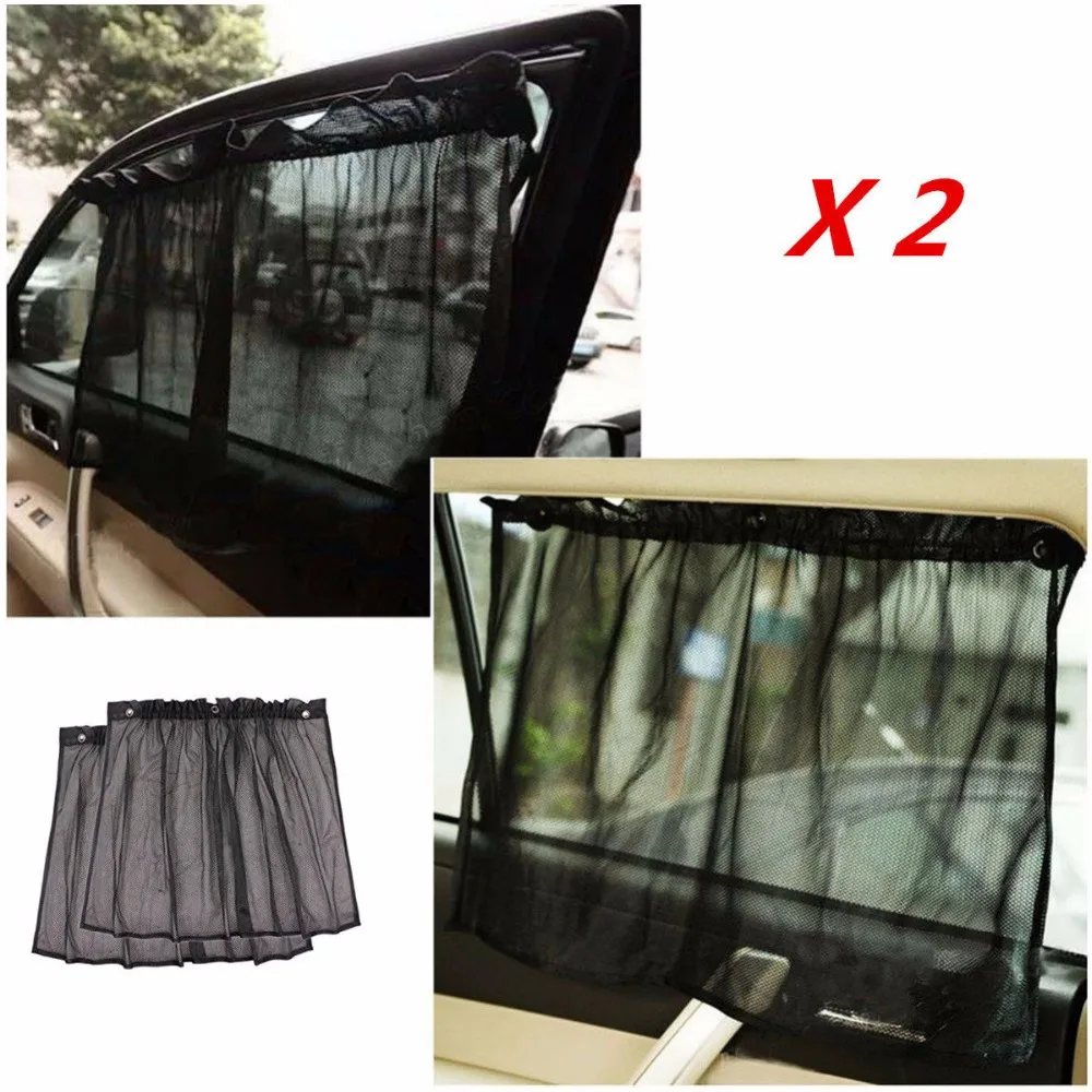 

GLCC Auto Curtain Magnetic Sunshade 1 Pair Black Car Side Window Sunshade Curtains Automobile Curtains Universal Car Styling