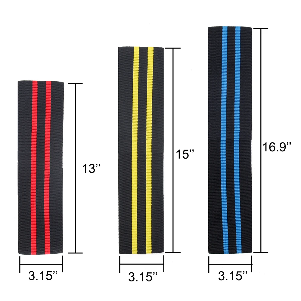 ProCircle Эспандеры для бедер набор из 3 набедренных диапазонов для наращивания попы/разогрева/тренировки бедер/активации ягодиц