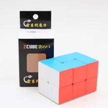Mofangge Fanxin Zcube Lefun Carbon Firber 2x2x3 волшебный куб 223 белые/черные наклейки Кубики-головоломки детские образовательные забавные игрушки