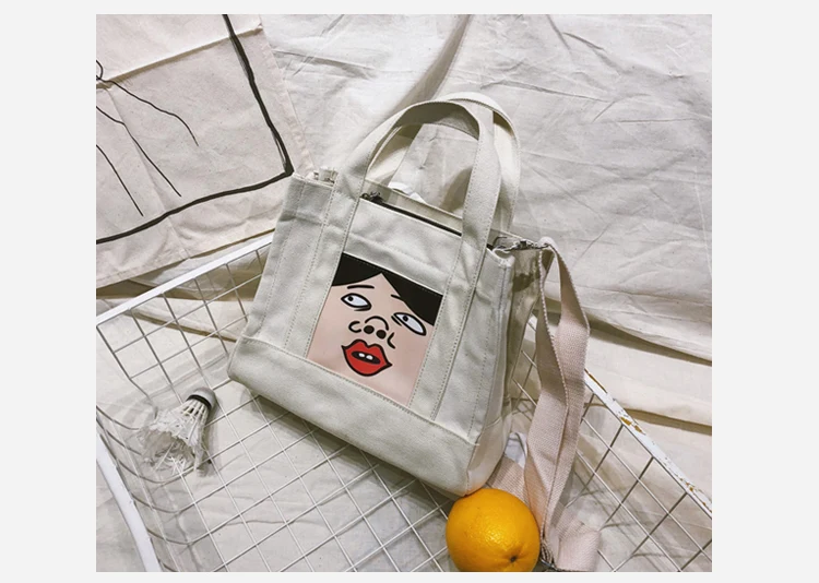 2018 Messenger Bags for Women Preppy Style Girls Ladies Canvas Shopping Travel Casual Totes Girls Zipper Shoulder Crossbody Bags_34_29