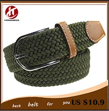 2014 high fashion casual braided belt for men with pin buckle free shipping