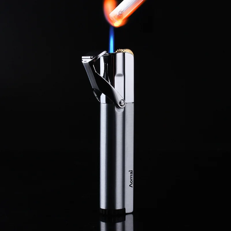 

Pipe Cigar Lighter Jet Butane Lighter Torch Turbo Lighter Cigarette 1300 C Fire Windproof Stripe Lighter No Gas
