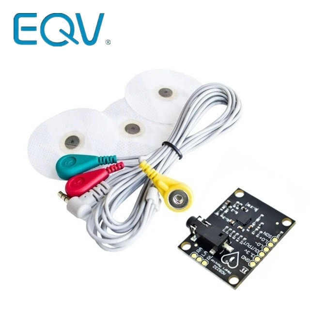 EQV Ecg модуль AD8232 фотоэлемент пульса ЭКГ датчик мониторинга комплект для Arduino UNO