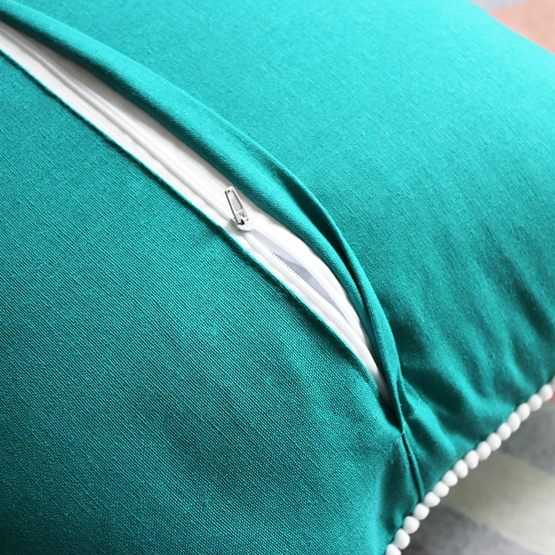 DUNXDECO наволочка для подушки, декоративный чехол для подушки, Средиземноморский Морской Зеленый Синий геометрический узор, кисточки, современный домашний диван