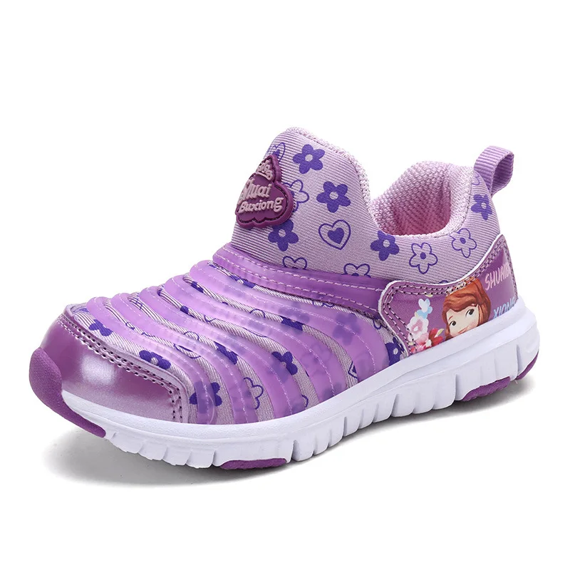 الربيع الخريف صوفيا الكرتون الأميرة الطفل بنات أحذية رياضية للأطفال أحذية تزلج الأطفال الأزياء كاتربيلر أحذية العلامة التجارية مصمم