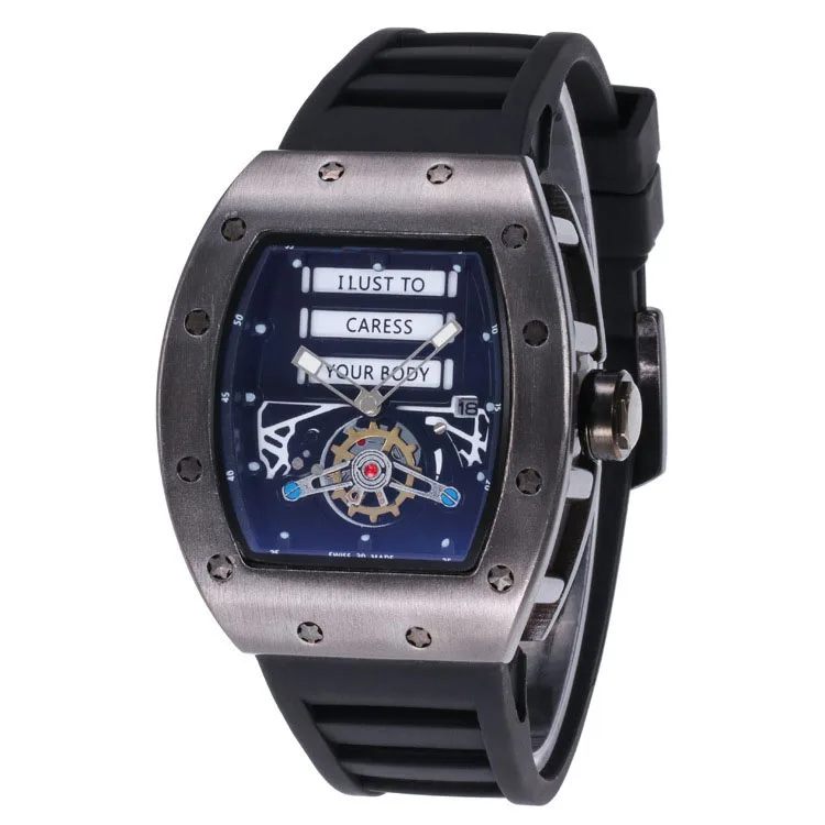 Спортивные мужские роскошные брендовые известные уникальные дизайнерские кварцевые часы мужские большие часы из силикагеля Es мужские Relogio Masculino